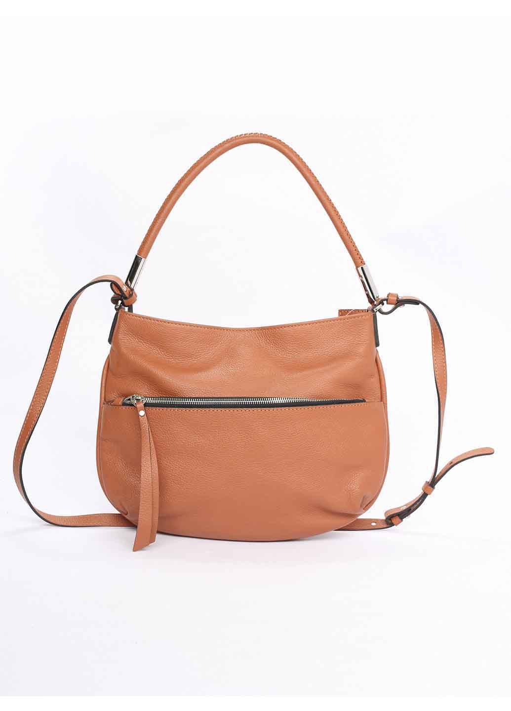 

Сумка На Каждый День Italian Bags 10014_cuoio Кожаная Коньячный