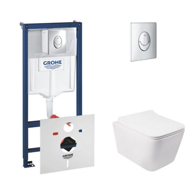 

Набор инсталляция 4 в 1 Qtap Grohe Rapid SL унитаз с сиденьем Crow (38721001QT05335170W)