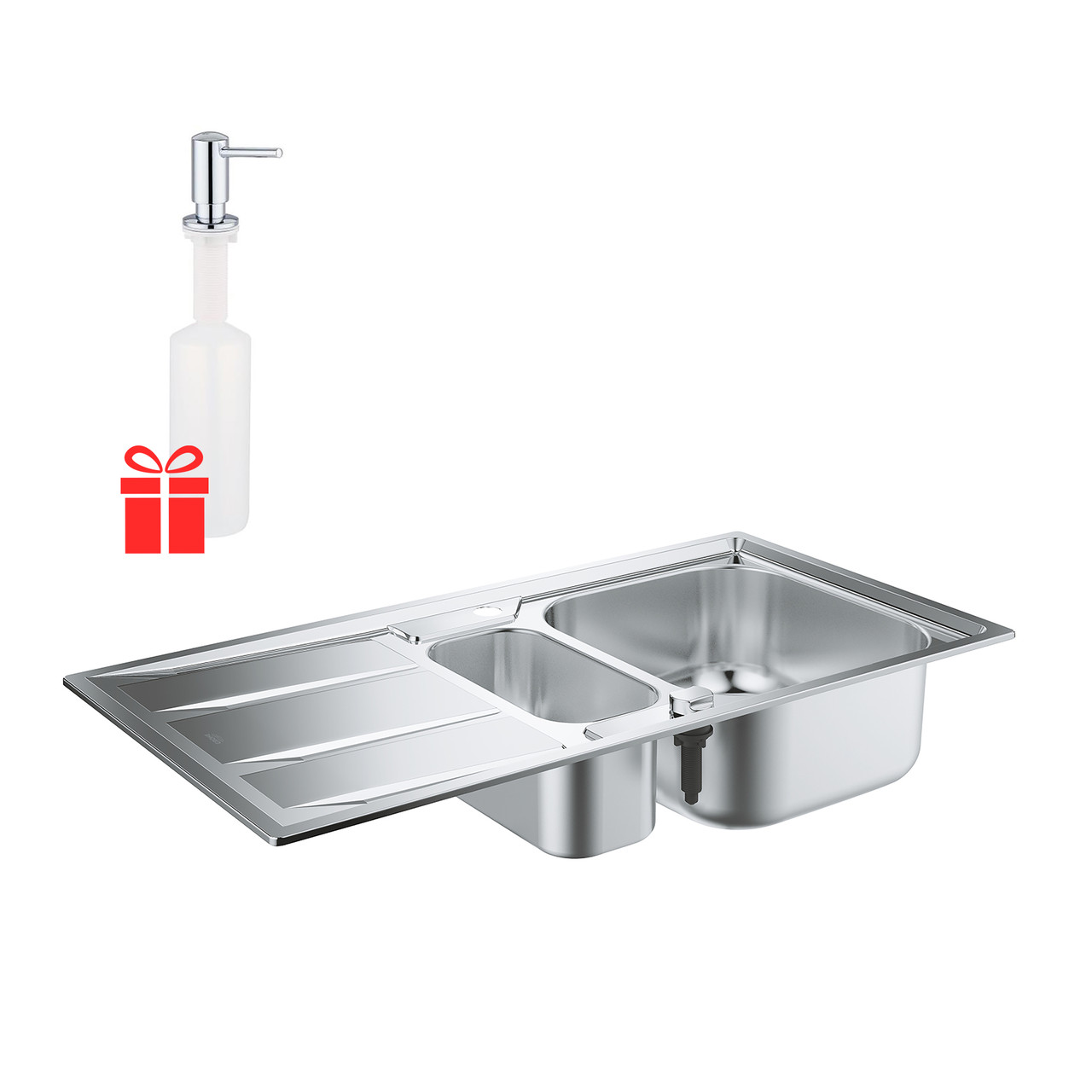 

Набор Grohe мойка кухонная K400 дозатор для моющего средства Contemporary (SD00045564)