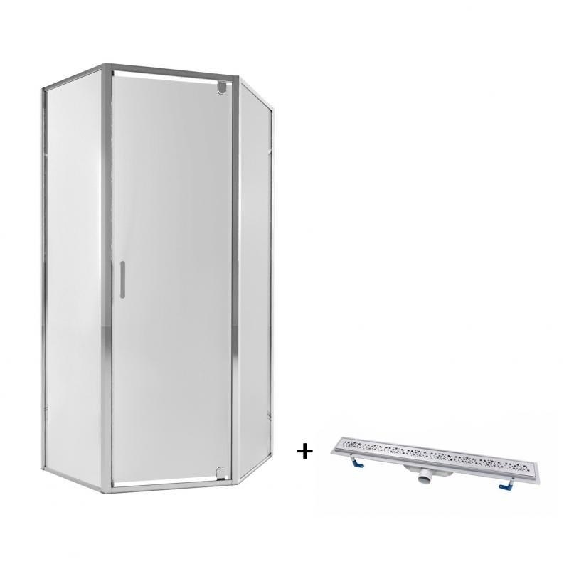

Набор Qtap душевая кабина Leo -AC6 Clear с линейным трапом Dry (LEOCRM10995AC6QTDRYFC304800)