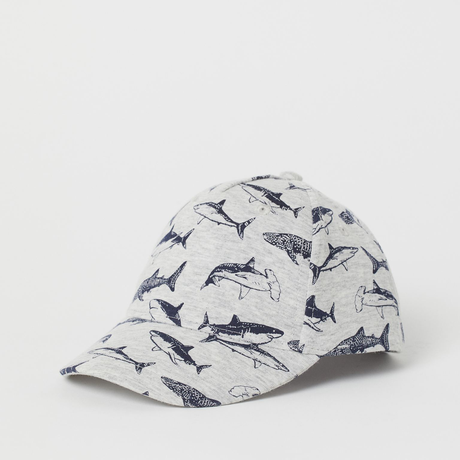 

Кепка H&M 2205-6963561 50 Серая/Рыбы