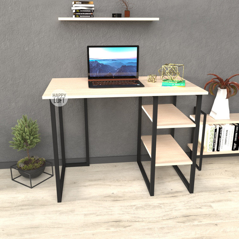 

Компьютерный стол LoftMLT S105 75x100x60 ЛДСП Дуб Шамони Светлый 16мм