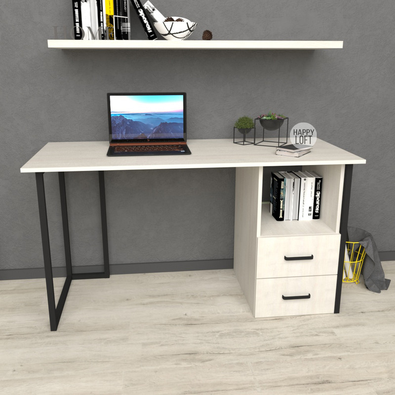 

Компьютерный стол LoftMLT S105 75x140x60 ЛДСП Дуб Сонома Трюфель 16мм