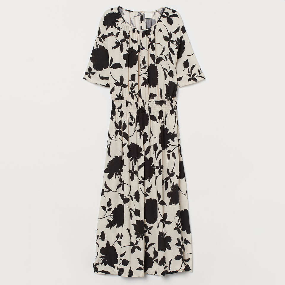 

Платье H& 060852374 М Бежевое с черным, Платье H&M 060852374 М Бежевое с черным