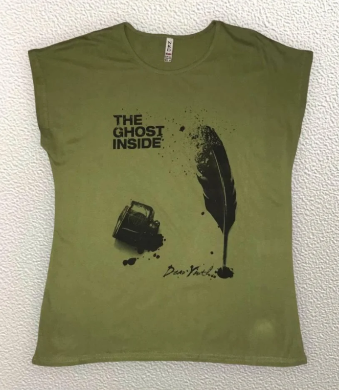 

Жіноча Футболка HAZARD Перо The Ghost inside хакі Батал 211334 (4XL (56))