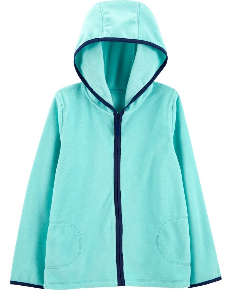 

Кофта флисовая с капюшоном carters 110-116 см бирюзовая
