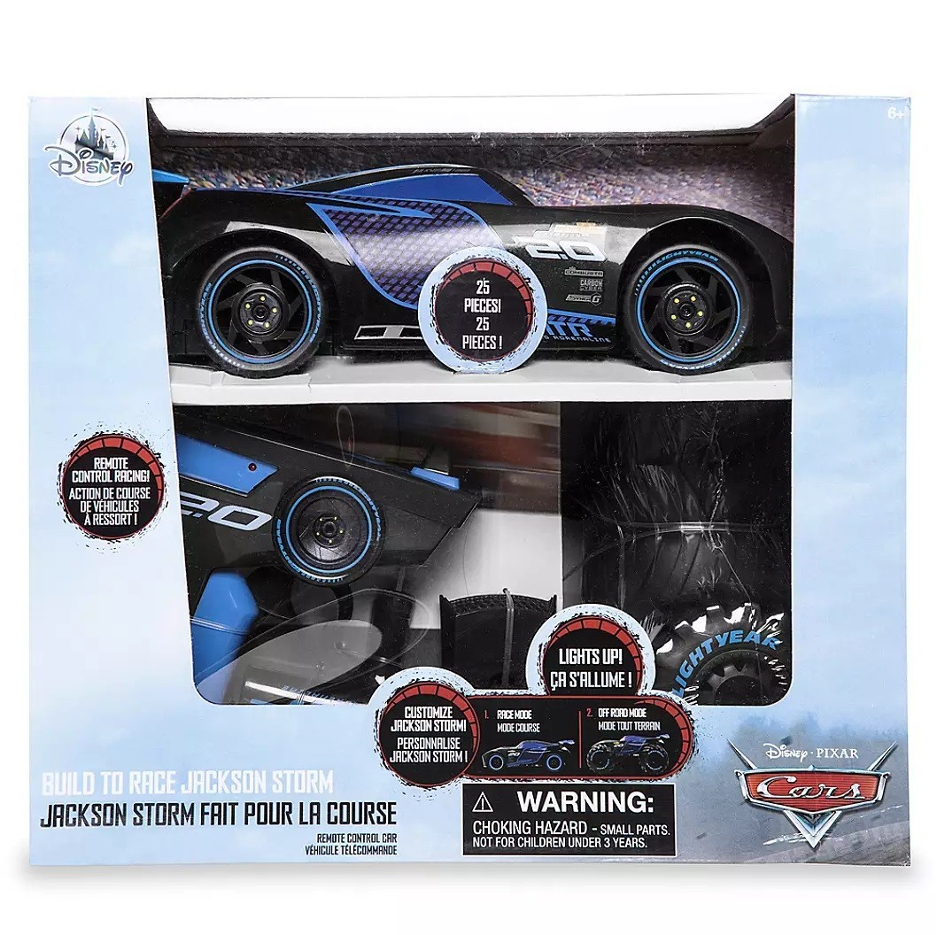 

Машинка Джексон Шторм на дистанционном управлении Jackson Storm Build to Race Remote Control Car Disney