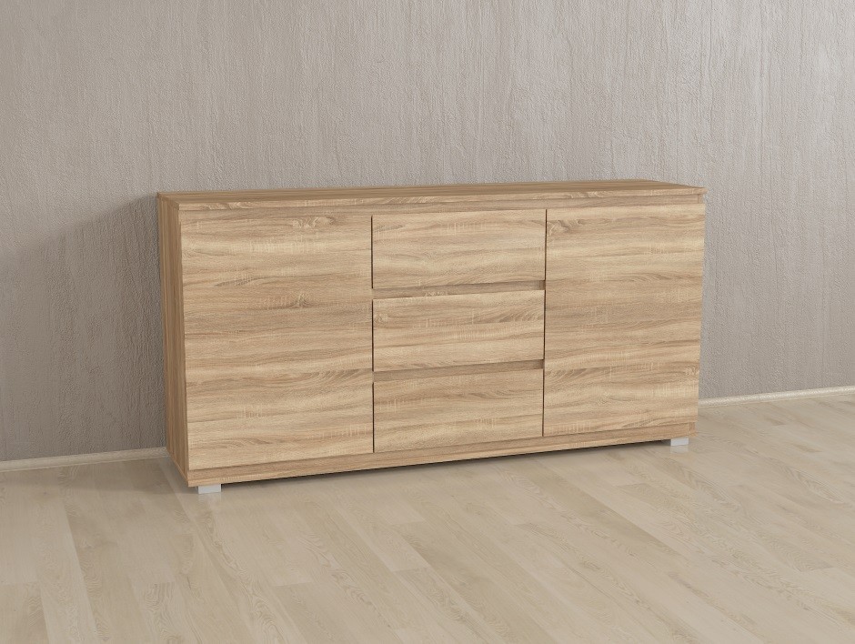 

Комод Forte Mikkel Ш 1502 / В 759 / Г 390 Дуб сонома