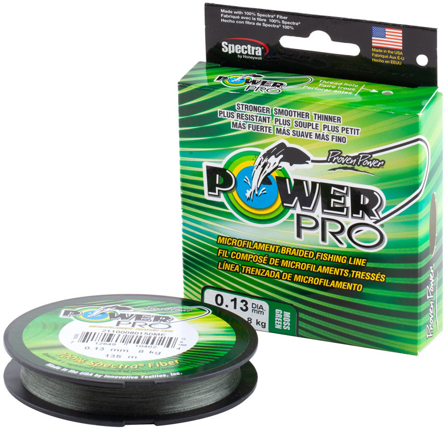 

Шнур Power Pro 135m Moss Green 0.43 106lb/48kg (110414)