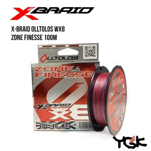 

Шнур плетеный YGK X-Braid Olltolos WX8 Zone Finesse 100m0.8 (16lb / 7.26kg) (134821)