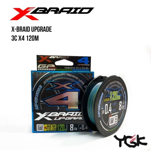 

Шнур плетеный YGK X-Braid Upgrade 3C X4 120m0.4 (8lb / 3.63kg) (134836)