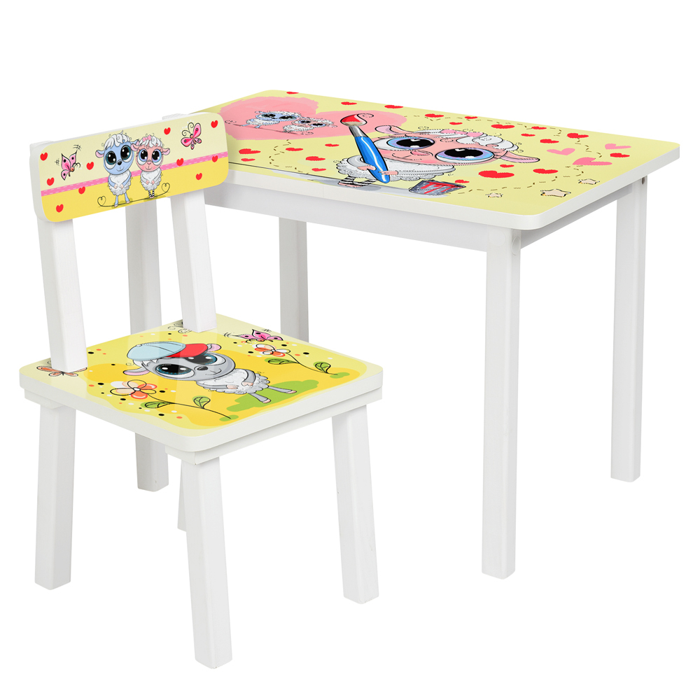 

Столик Bambi Овечка-художник BSM2K-30 White / Yellow (BSM2K)