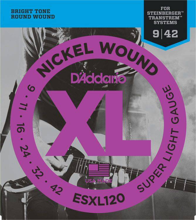 

D'Addario ESXL120 XL Super Light Dpuble Ball End (09-42)