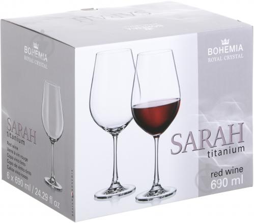 

Набір келихів для вина Bohemia Sarah 6 шт. 690 мл