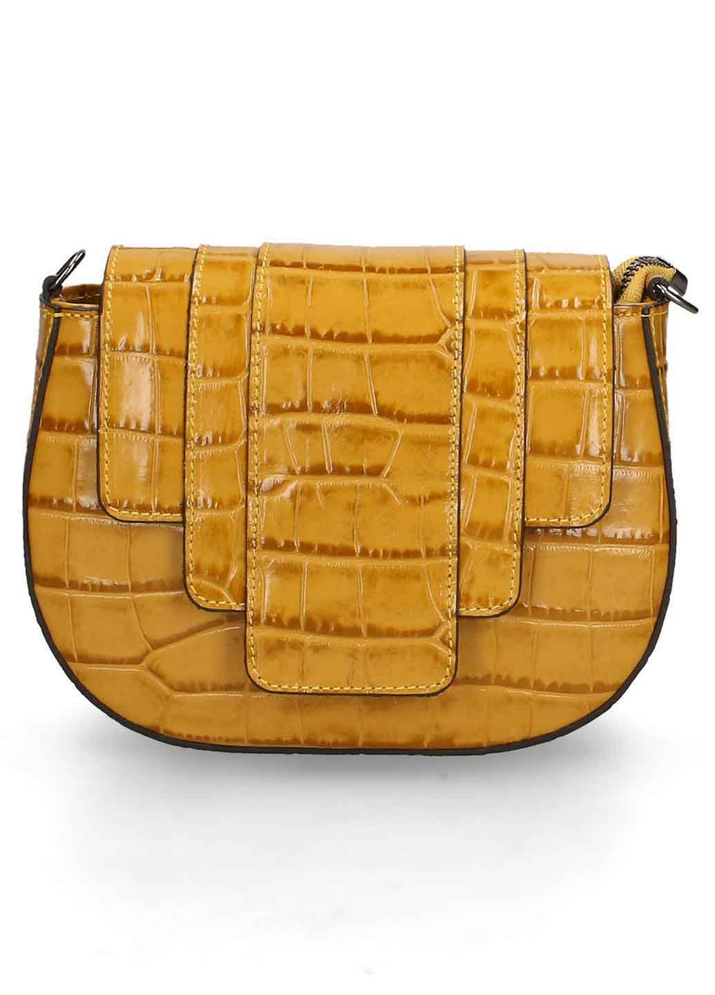 

Клатч Italian Bags 2359_senape Кожаный Желтый
