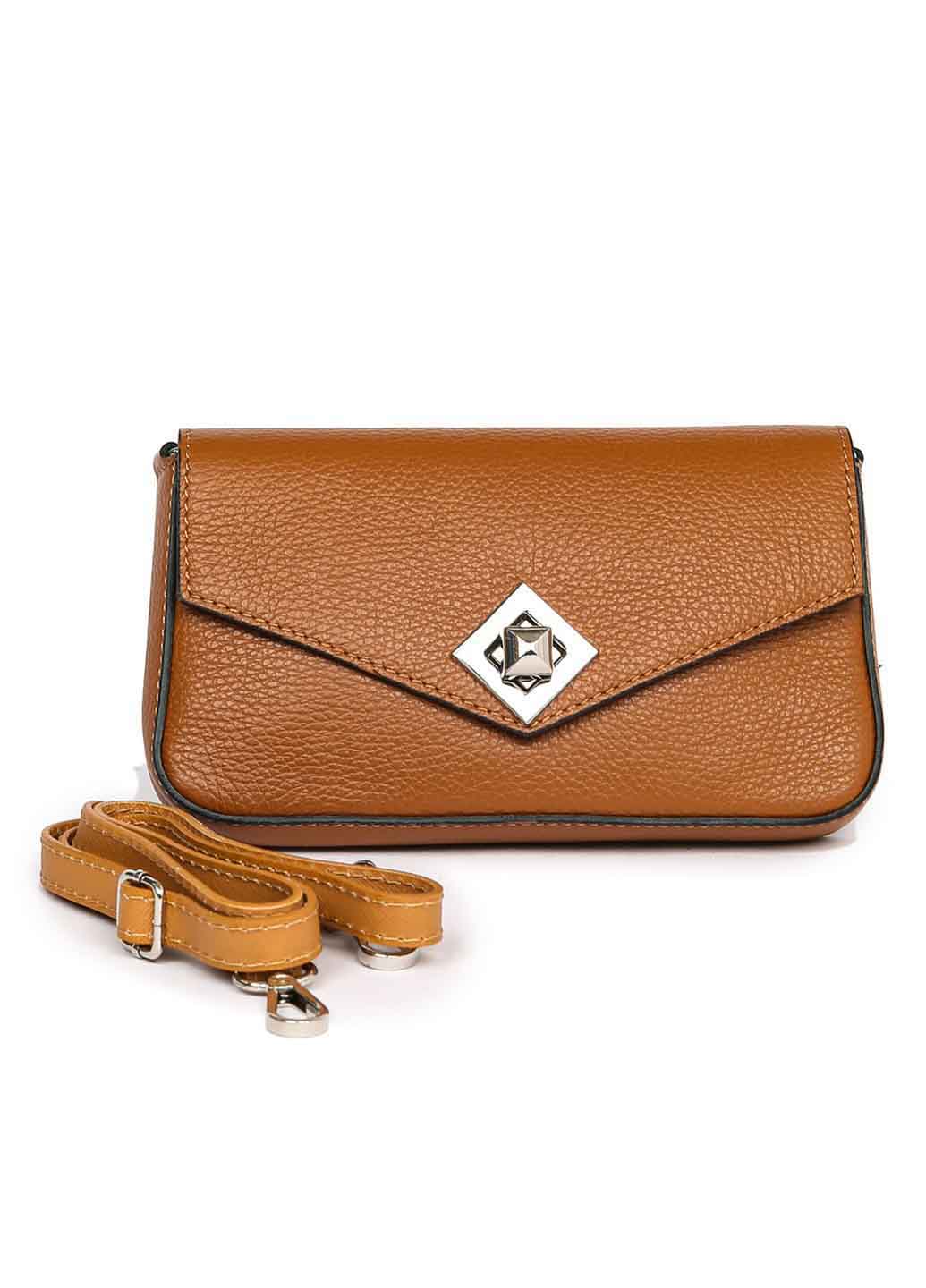 

Клатч Italian Bags 10268_cuoio Кожаный Коньячный