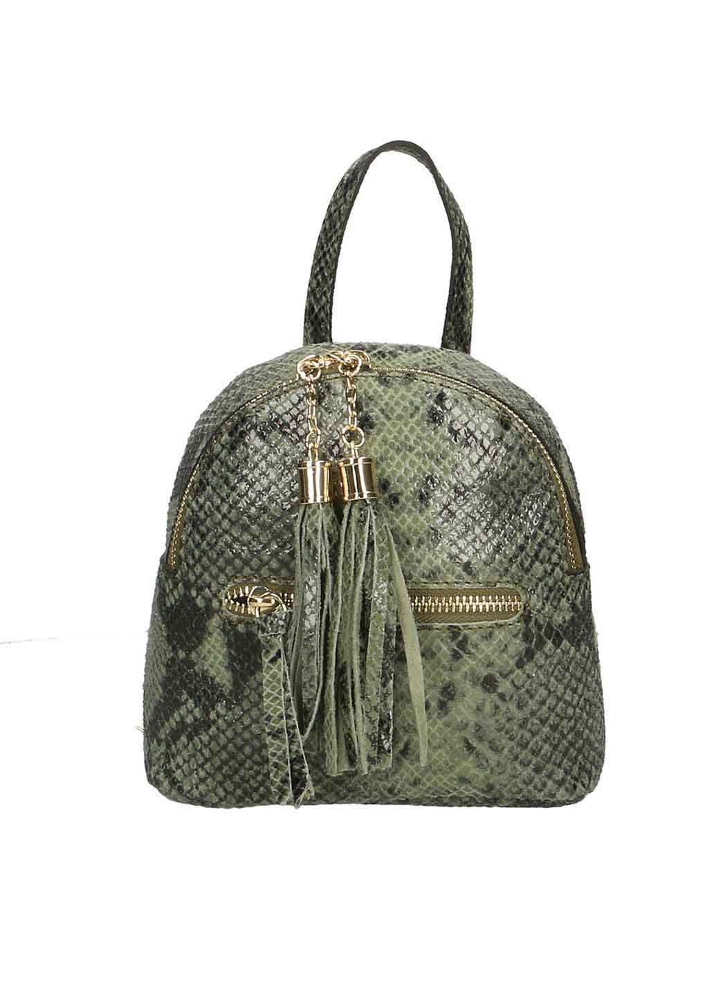 

Рюкзак Italian Bags 188432_green Кожаный Зеленый