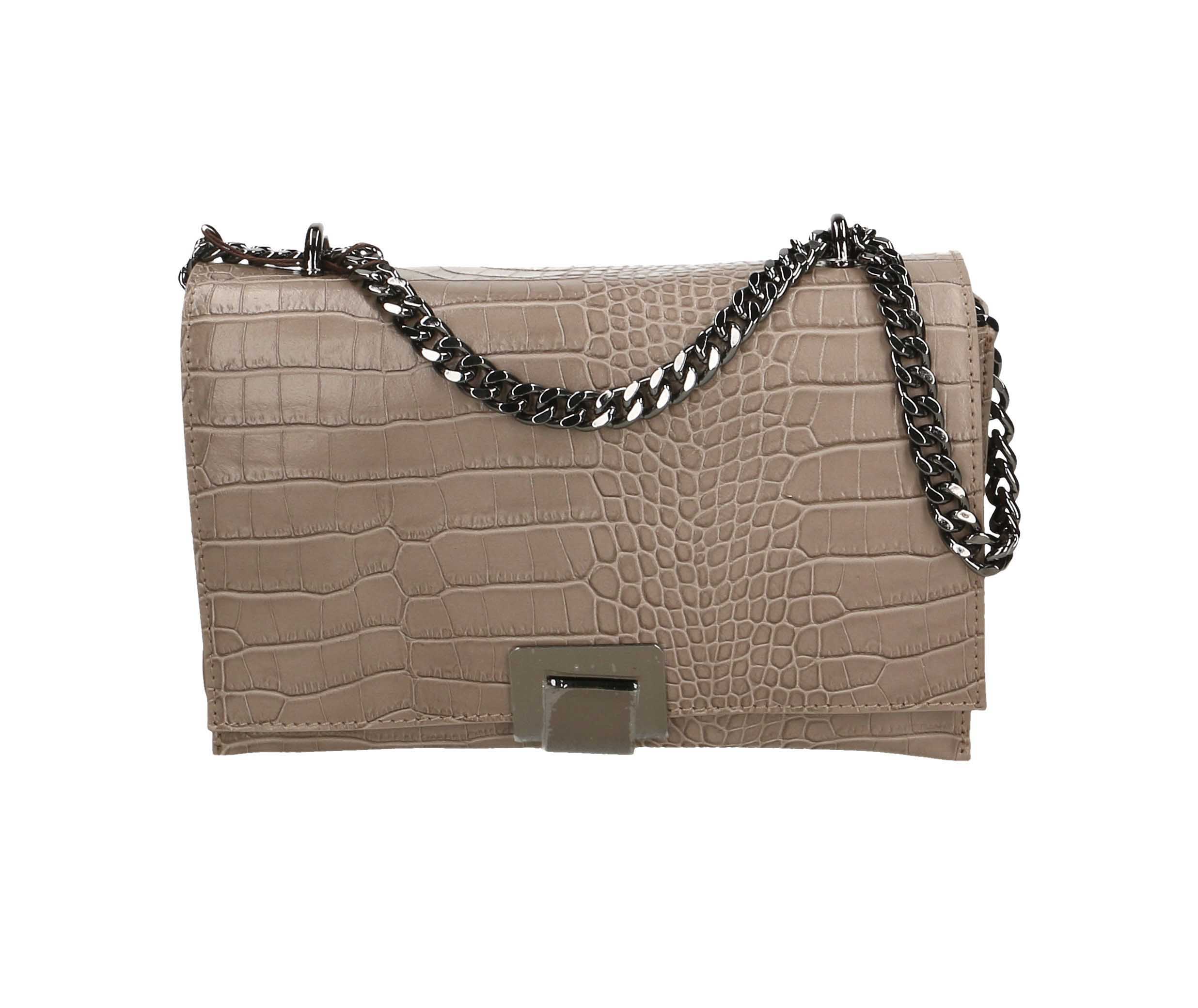 

Клатч Italian Bags 558001_taupe Кожаный Таупе