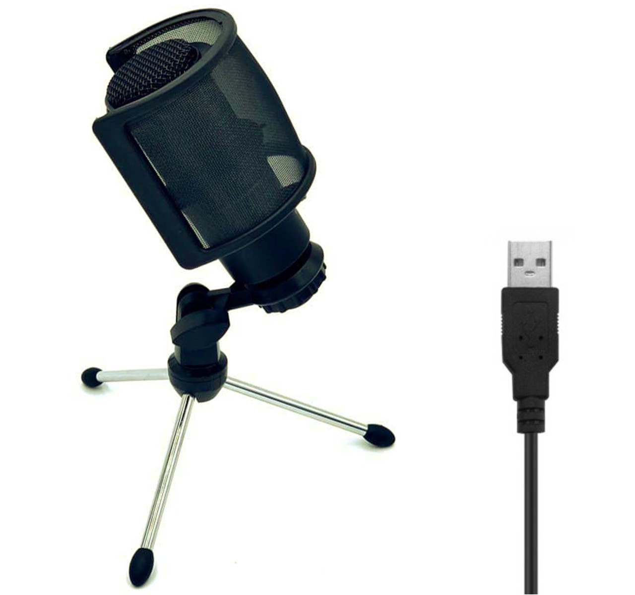 

Cтудийный конденсаторный USB микрофон Xiaokoa K668B, акустический экран, штатив