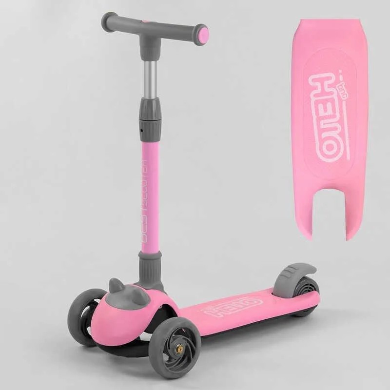 

Самокат трехколесный Best Scooter D-0558 Складной Колеса полиуретан Розовый