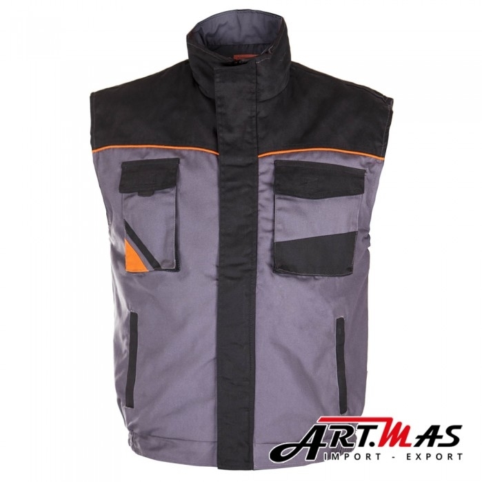 

Робочий професійний утеплений жилет ArtMas Professional Grey Bodywarmer XXL