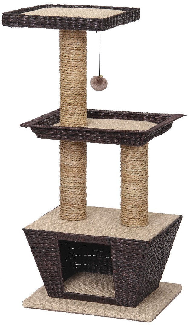 

Когтеточка CROCI Betulla с домиком и лежанкой 45x35x98,5 см