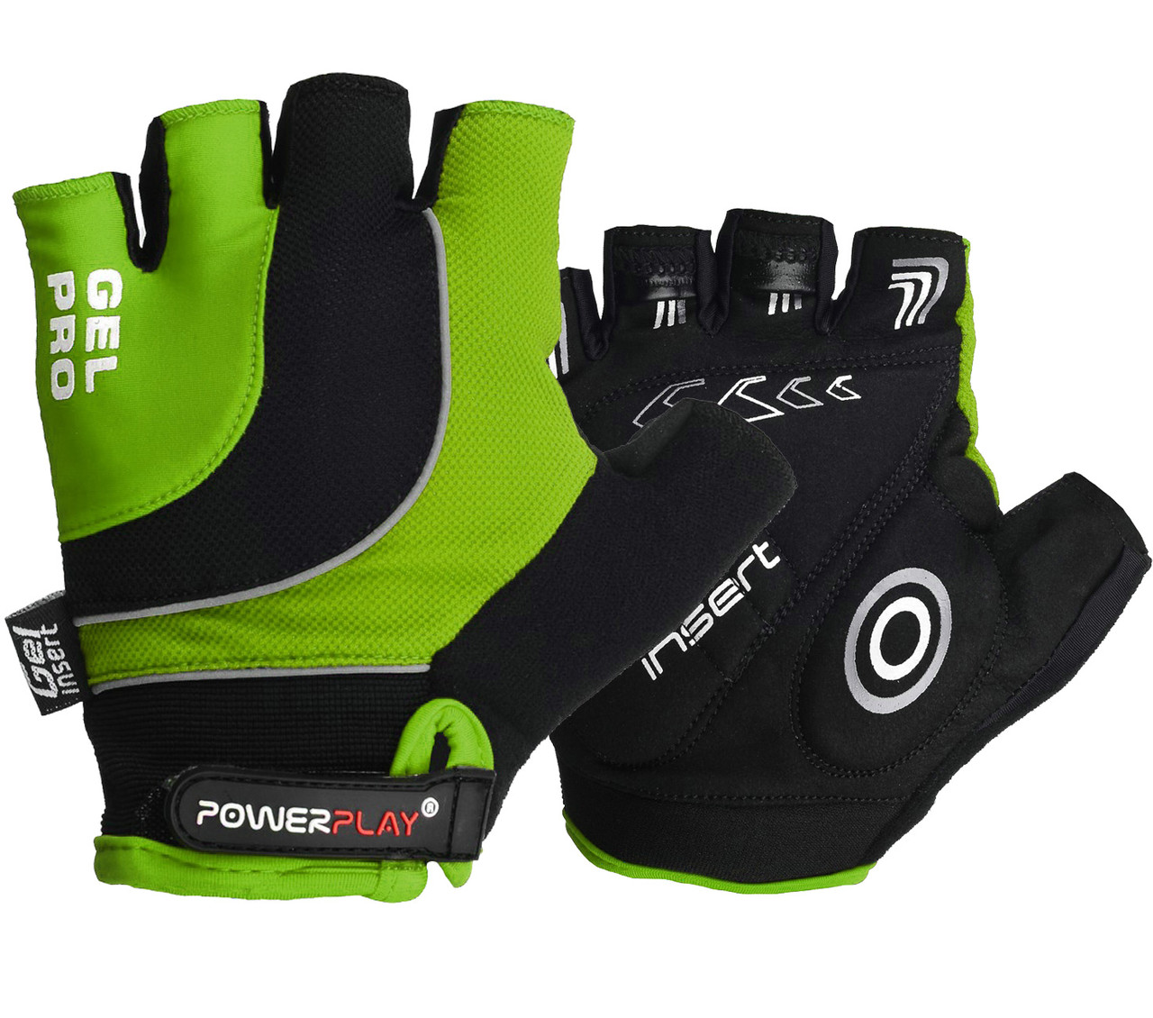

Велорукавички PowerPlay 5015 B Зелені L your style (144355)