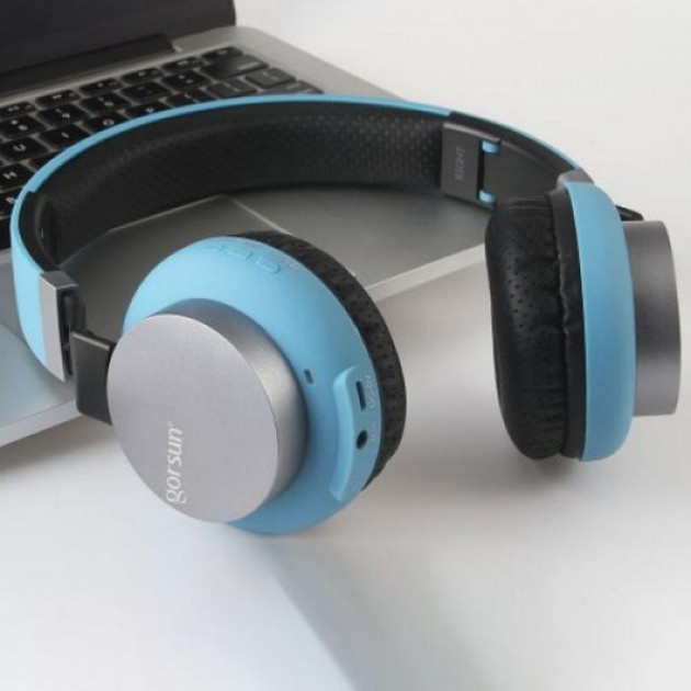 

Беспроводные Bluetooth наушники Gorsun GS-E89 Голубые