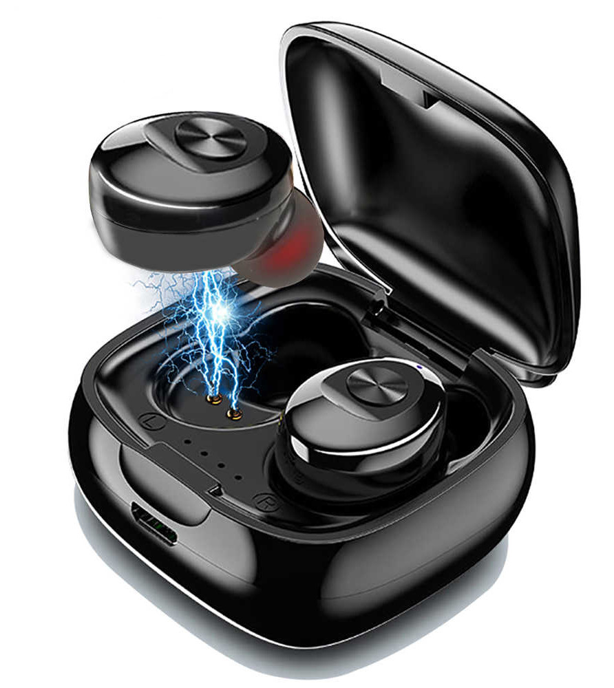 

Беспроводные Bluetooth наушники 5.0 HBQ XG12 с зарядным кейсом Черные