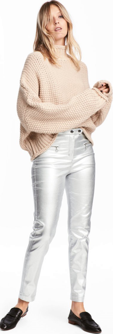 

Брюки H&M 4hm044400449 32 Серебристые