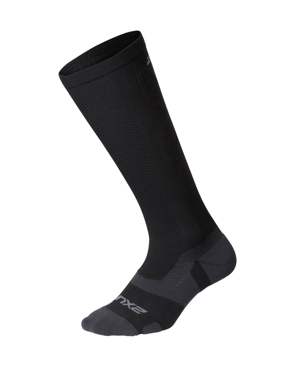 

Компрессионные спортивные носки-гольфы 2XU, Vectr Light Cushion, XL, черный/титановый