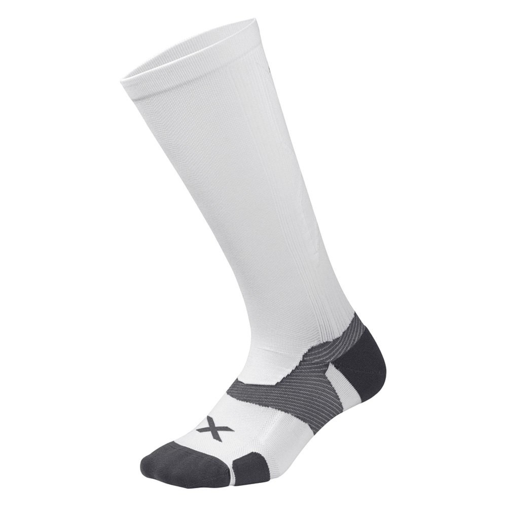 

Компрессионные спортивные носки-гольфы 2XU, Vectr Cushion, L2, белый/серый