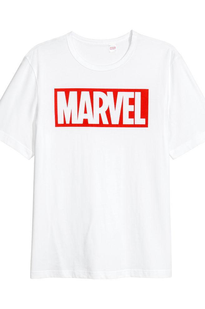 

Мужская футболка Push IT с надписью "Marvel" , Белый, Мужская футболка Push IT с надписью "Marvel" S, Белый