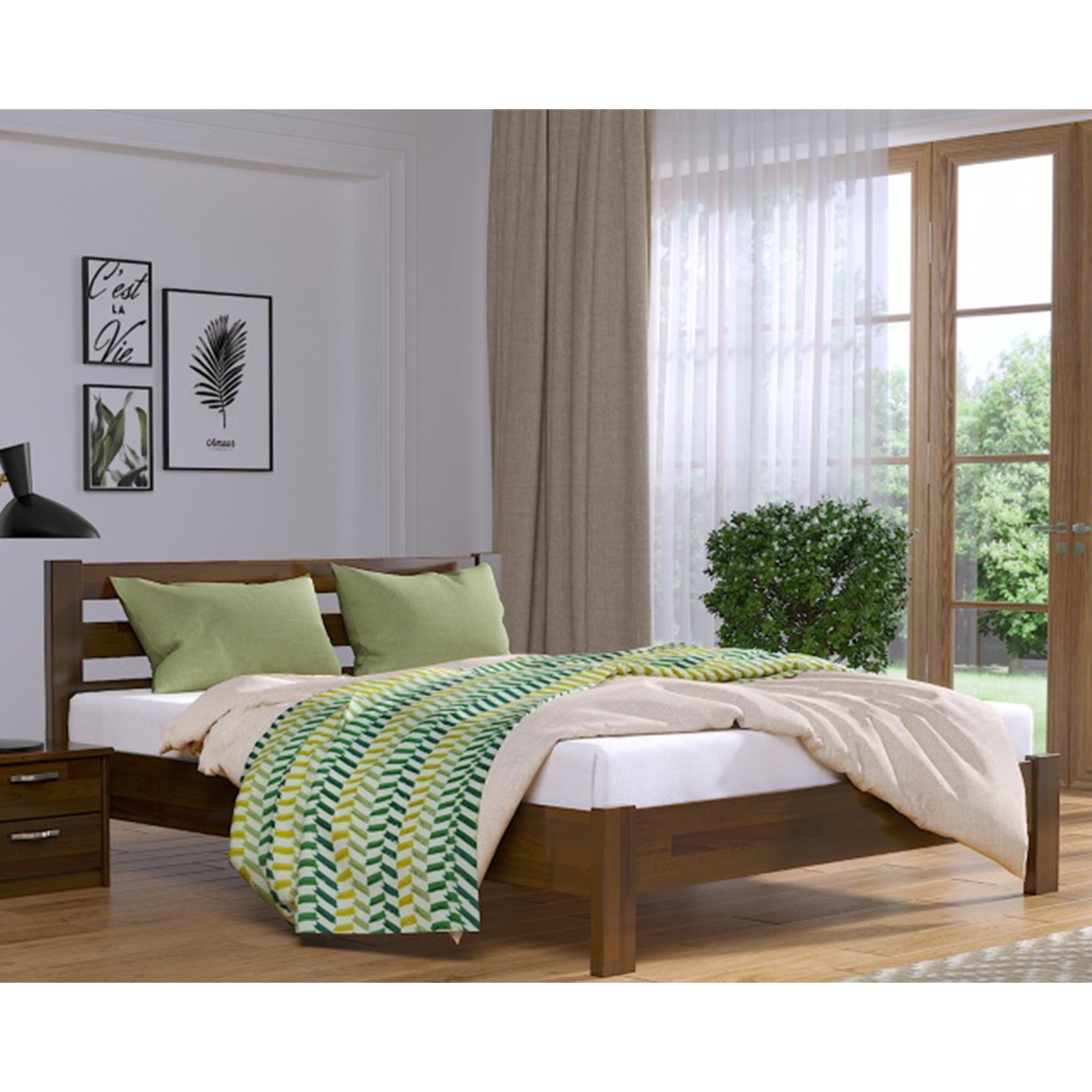 

Кровать Рената Люкс Темный орех 160х200 см 21109_79