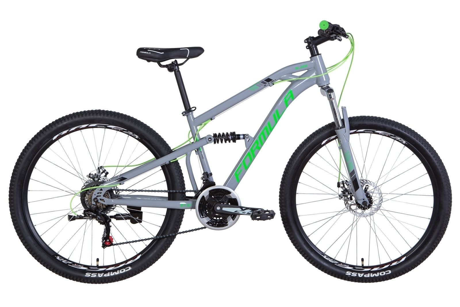 

Велосипед ST 27.5 Formula BLAZE AM2 DD 16 серо-зеленый 2021