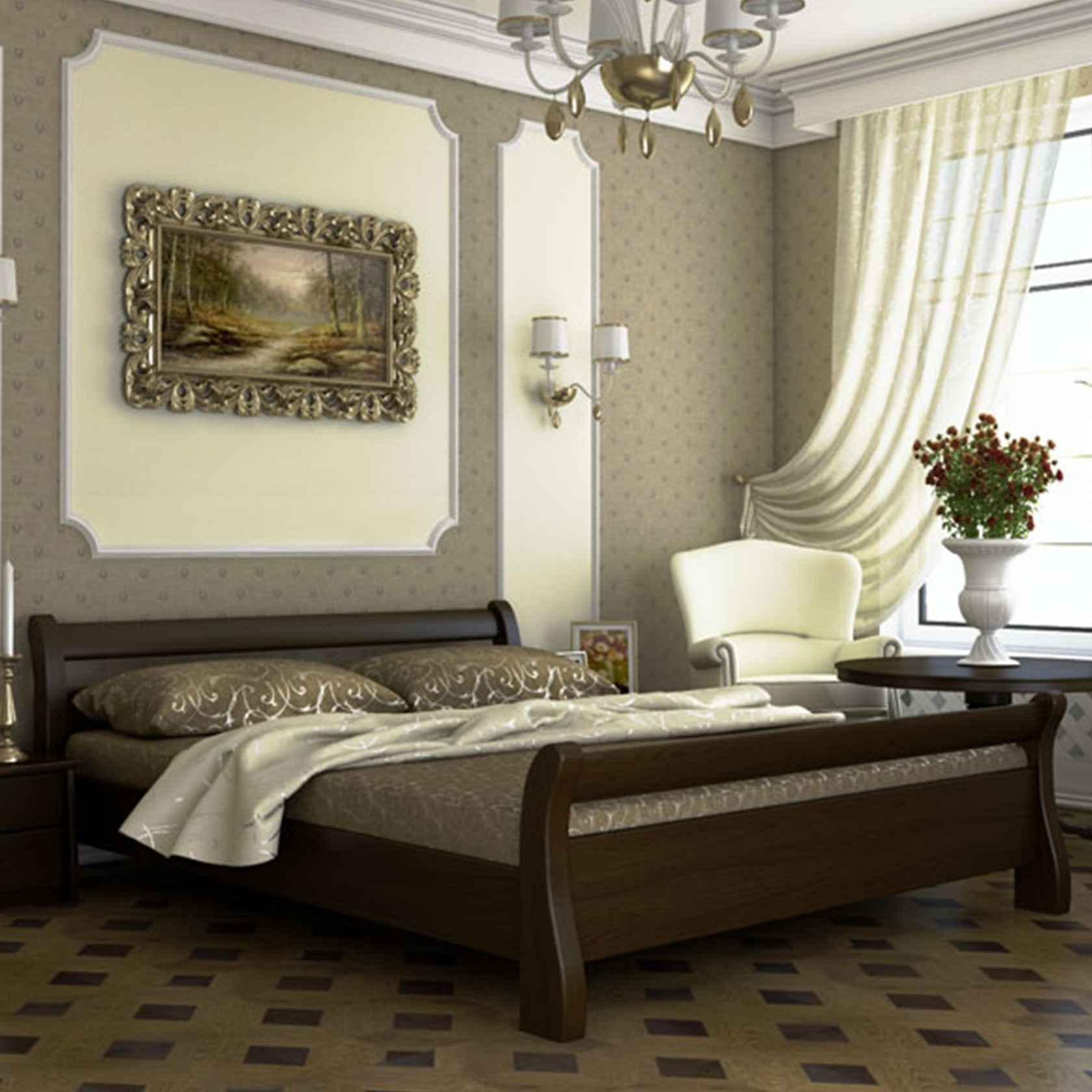 

Кровать Диана Темный орех 120х200 см 21104_47