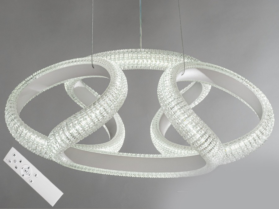 

Подвесная LED люстра AlexMosh с диммером 75W цвет белый (25)