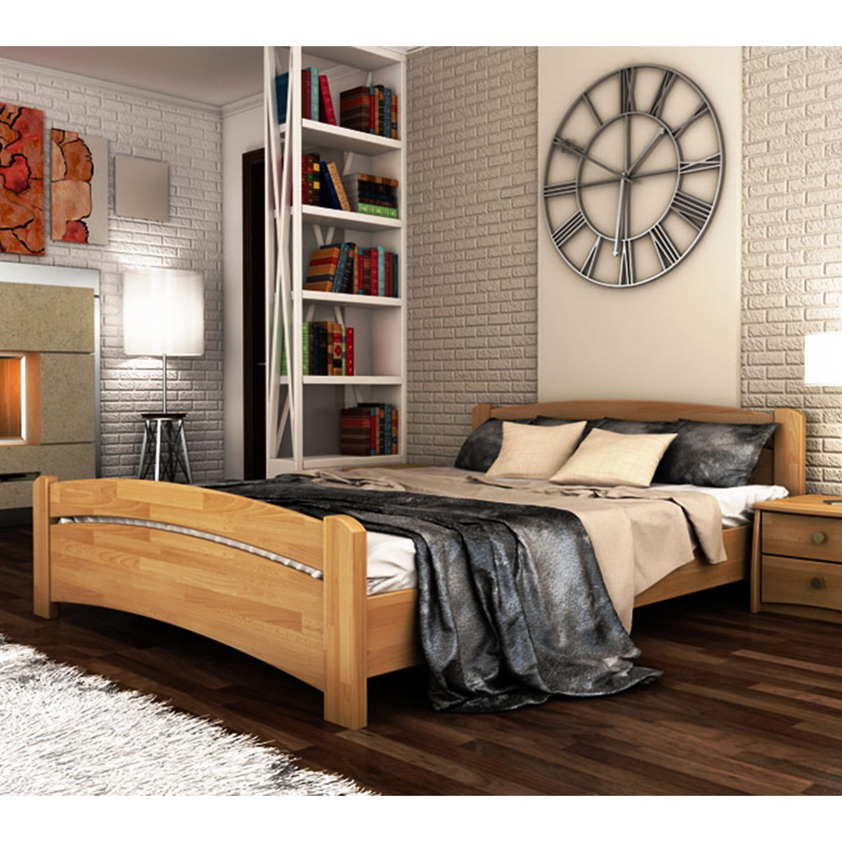 

Кровать Венеция Бук 160х200 см 21102_66