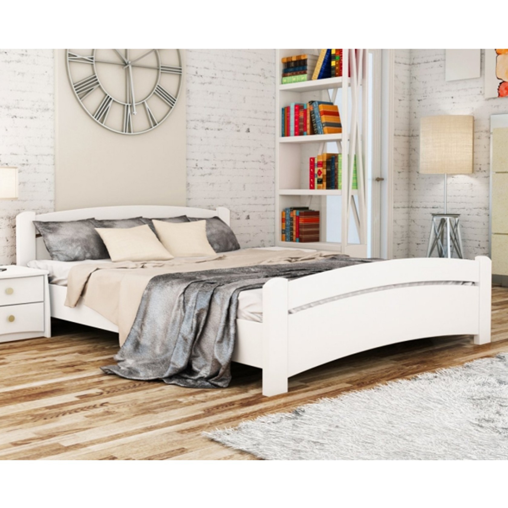 

Кровать Венеция Белая 180х200 см 21102_89