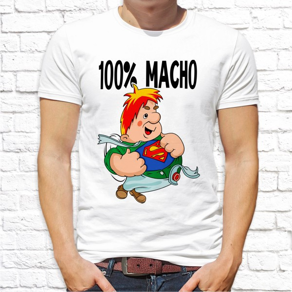 

Мужская футболка Push IT с принтом Карлсон "100% Macho" , Белый, Мужская футболка Push IT с принтом Карлсон "100% Macho" XL, Белый