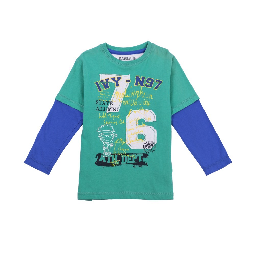 

Футболка с длинным рукавом Losan Kids boys (315-1021AC/135) Светло-зеленый 2 Years-92 см