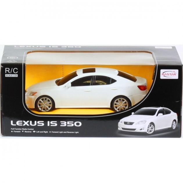 

Модель машины 1:24 на управлении LEXUS IS 350 RASTAR (30900/WHITE) белый