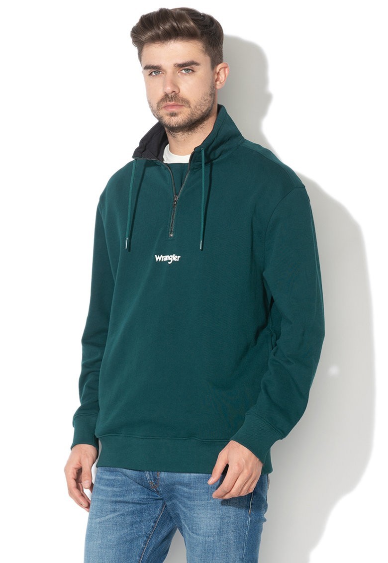 

Толстовка Wrangler Half Zip Sweat Loose Fit Зеленый L-00