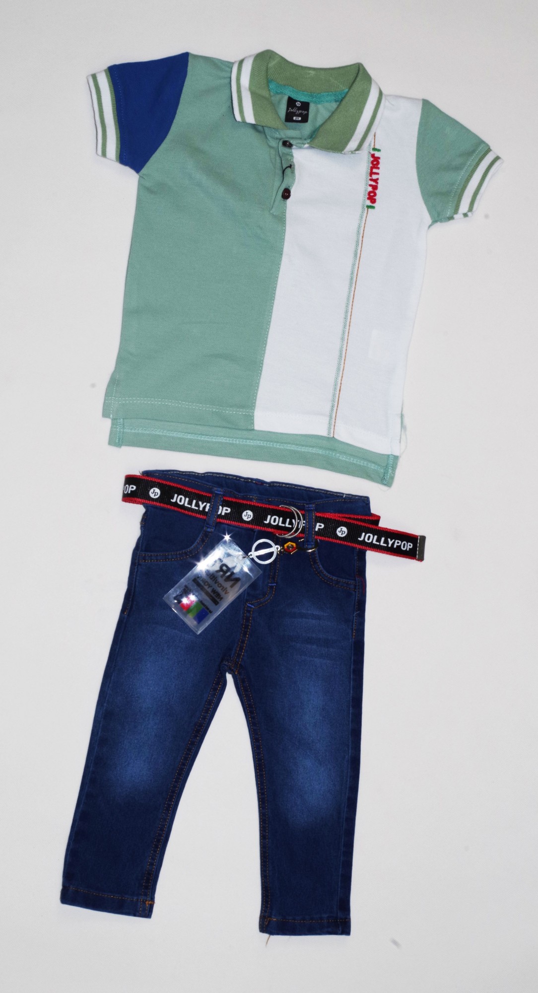 

Комплект (джинсы и поло) Tanem 20156 104 см Зеленый с синим (2000156)