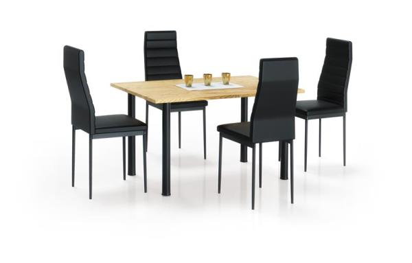 

Обеденный стол Halmar Adonis 2 120x80x76 см Дуб золотой/Чёрный