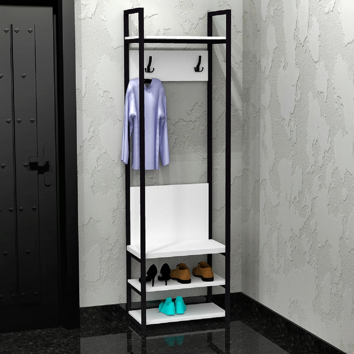 

Прихожая FLASHNIKA Лофт ПЛ-1 (500мм x 350мм x 2000мм)