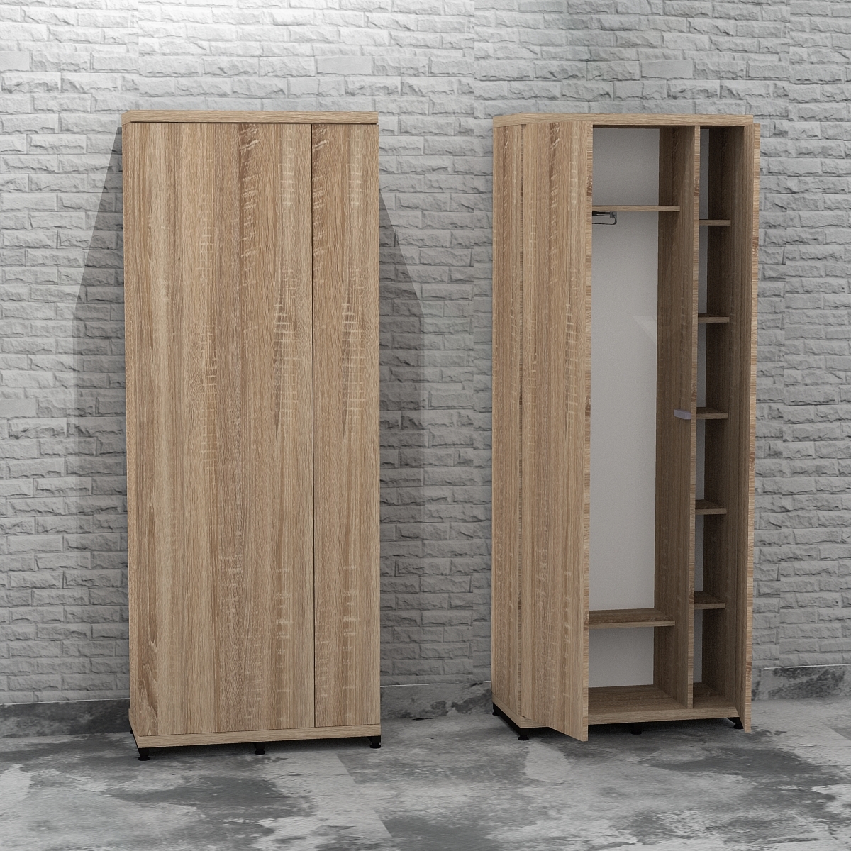 

Прихожая FLASHNIKA Лофт ПЛ-20 (900мм x 450мм x 2000мм)