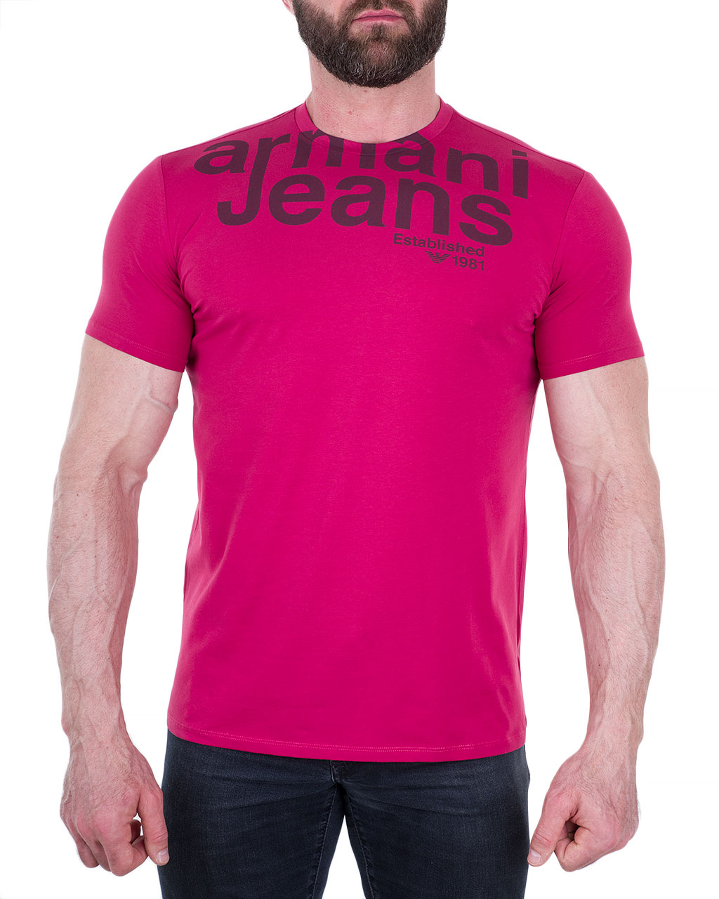 

Футболка чоловіча ARMANI JEANS (3Y6T10-6JOAZ-1477/7) Рожевий XXXL
