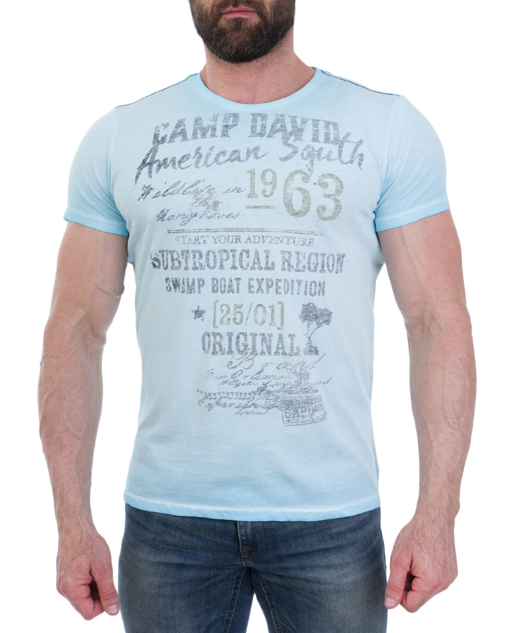 

Футболка чоловіча CAMP DAVID (1904-3402-голуб./92) Блакитний L