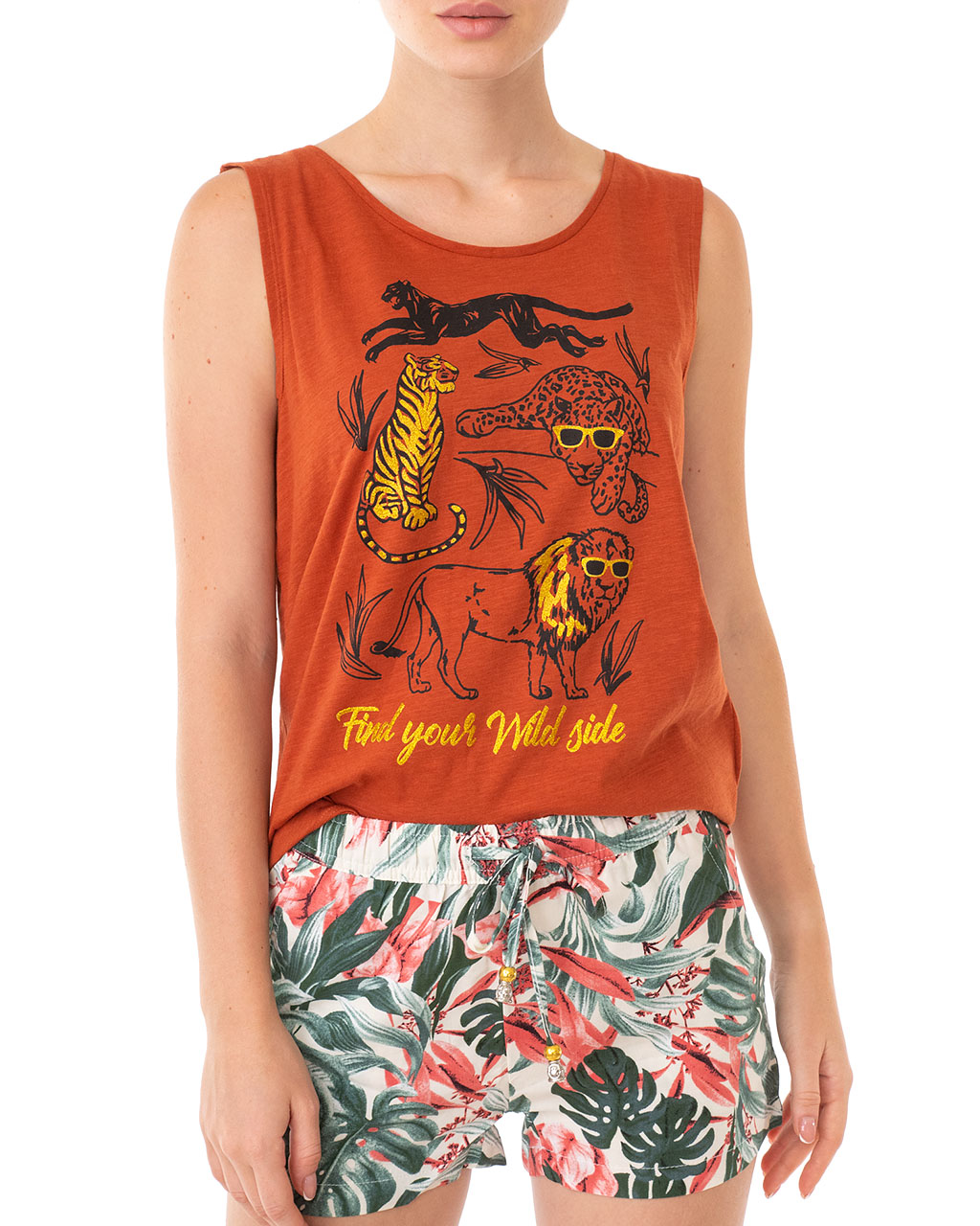 

Майка жіноча EMOI (144926-picante/20-2) Коричневий, Майка жіноча EMOI (144926-picante/20-2) Коричневий M
